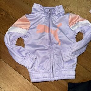 Puma Lavender Jacket with Peach Logo
